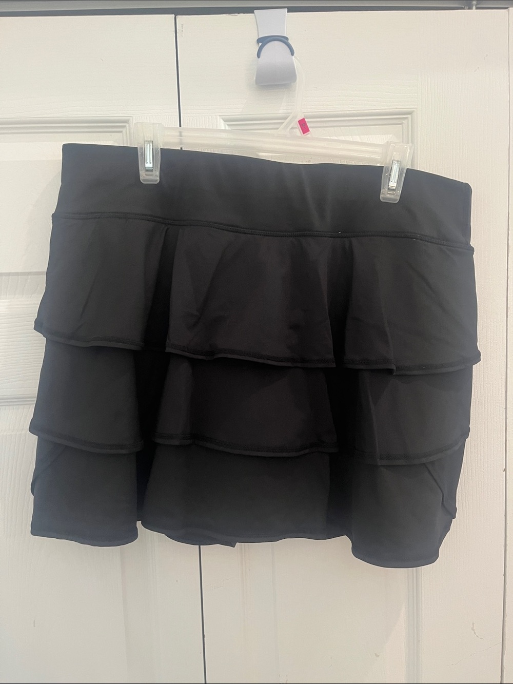 Ideology Black Tiered Ruffle Mini Skirt